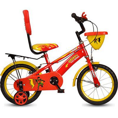 Hero Dainty Steel 14T Single Speed - 9 Inch Frame (Red/Yellow)