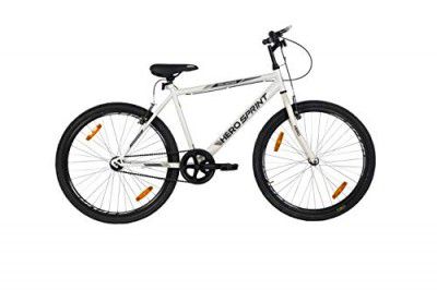 Hero Santiago 26T Single Speed City Hybrid cycle for Men White