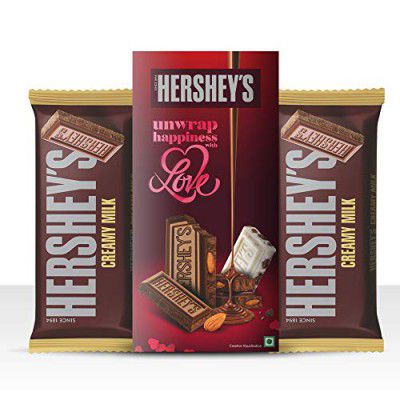 Hersheys Bar Creamy Milk Chocolate, 100 gm (Pack of 2)