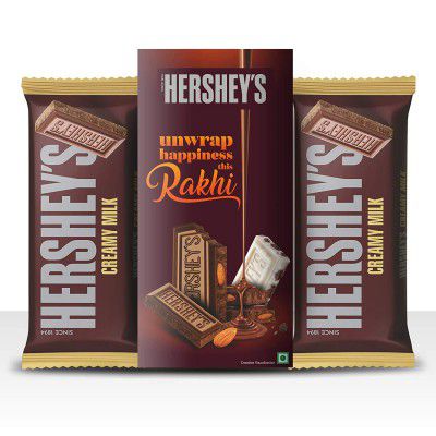 HERSHEYS Bar (Milk Bar 100 gm Pack of 2 + Rakhi )