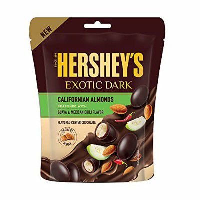 Hersheys Exotic Dark Chocolate - Californian Almond Seasoned with Guava-Mexican Chili Flavor 30g ( Pack of 6)