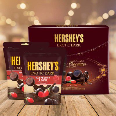 Hersheys Exotic Dark Rasberry & Goji Best Wishes Pack, 200g