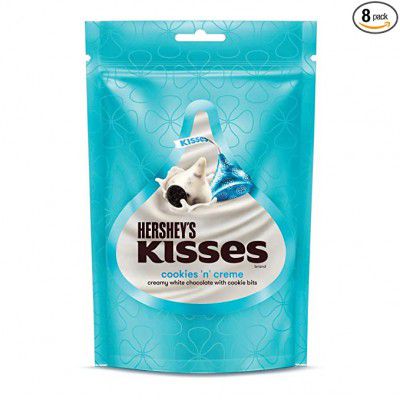 Hersheys Kisses Cookies n Crème Chocolate, 33.6g (Pack of 8)