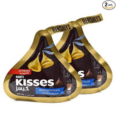 HERSHEYS Kisses Milk Chocolate, 2 X 150 g