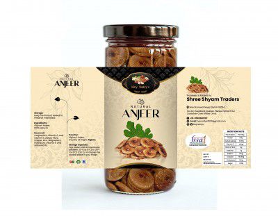 Hey Nuttys Healthy Dry Fruit Dried Figs Afghani Anjeer - 1KG | Afghani Anjeer Figs Dry Fruits Anjir (Dried Figs) Dry Fruits for Body Mass Loss, [Jar Pack]