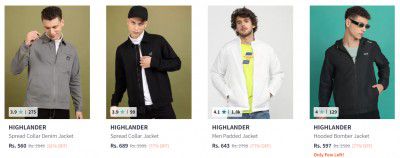 HIGHLANDER Jackets for Men upto 81% Off