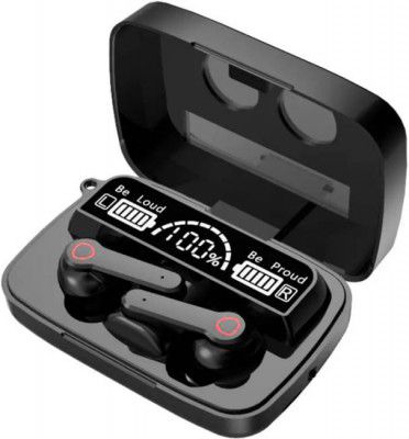 Highnotes M19 Earbuds/TWS/buds 5.1 Earbuds 280H Playtime, Headphones Power Bank Bluetooth Headset  (Black, True Wireless)