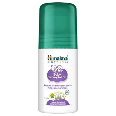 Himalaya Baby Tummy Roll On (40Ml) With 5 Natural Oils Including Hing Oil, Saunf Oil, Cardamom Oil | Eases Tummy Discomfort & Indigestion|100% Natural Ingredients | Pediatrician Tested | Clinically Te