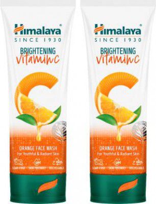 HIMALAYA Brightening Vitamin C Orange , 100ml (Pack of 2), Brightening Face Cleanser, Remove Dull Skin Face Wash  (200 ml)