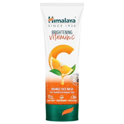 Himalaya Brightening Vitamin C Orange Face Wash | Brightening Face Cleanser | Remove Dull Skin | 100ml