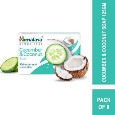 HIMALAYA Cucumber & Coconut Soap 125g (6 x 125 g)