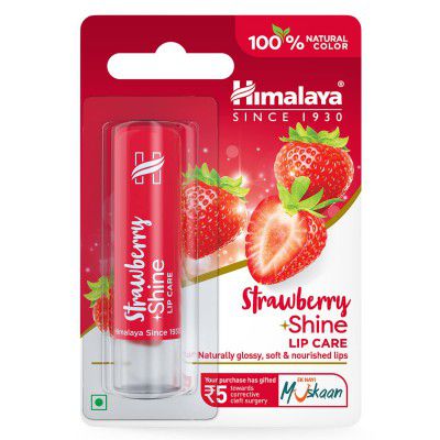 Himalaya Herbals Strawberry Shine Lip Care, 4.5g