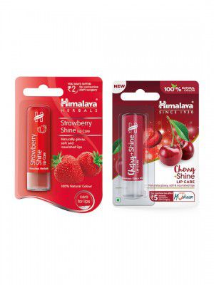 HimalayaSet of 2 Shine Lip Care 4.5g each - Cherry & Strawberry