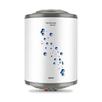 Hindware Atlantic Ezro 15L Storage Water Heater, White (1501Gdd), Wall Mounting