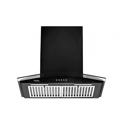 Hindware Floria 60 cm 1100 m³/hr Curved Glass Kitchen Chimney