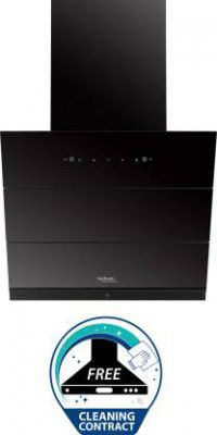 Hindware Greta Autoclean 60 Auto Clean with Powerful Suction Capacity,Motion Sensor Wall Mounted Chimney (1350 CMH)