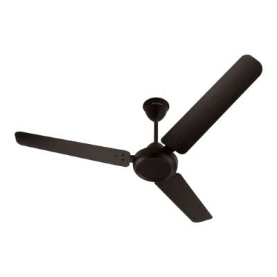 Hindware Snowcrest Brisa Metallic 1200mm Designer 3 Blade Ceiling Fan with Premium Metallic Finish, Dust Resistant Aerodynamic Blades For Even Air Distribution (Dark Coffee)