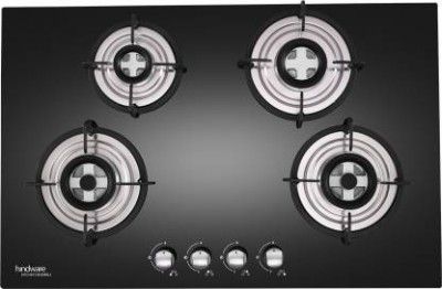 Hindware Verona Plus 4B 80 CM Glass, Steel Automatic Hob 