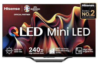 Hisense (55") 55U7N Series 4K Ultra HD Smart QLED Mini LED TV (Black)