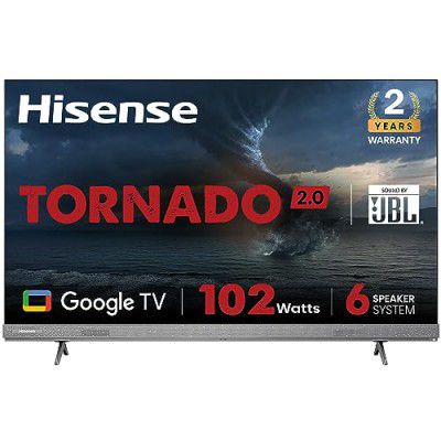 Hisense 55A7H 55 inches Tornado 2.0 Series 4K Ultra HD Smart LED Google TV (Silver)