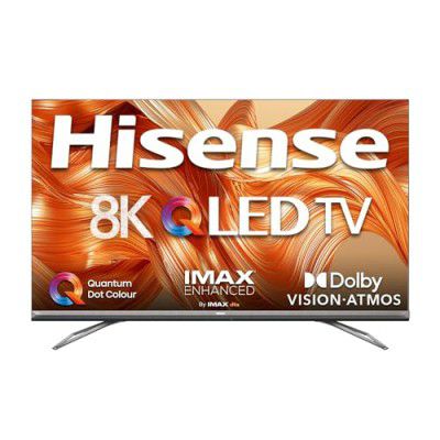 Hisense (75 inches) 8K Ultra HD Smart Certified Android QLED TV 75U80G (Metal Gray)