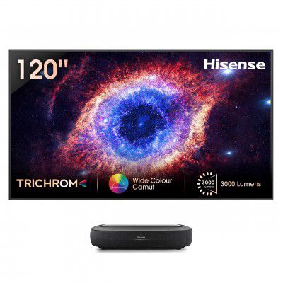 [Buy 1 TV and Get 1 Free] Hisense CINE120-A 120 inches Trichrom ALR Screen Series 4K Ultra HD Smart Laser TV