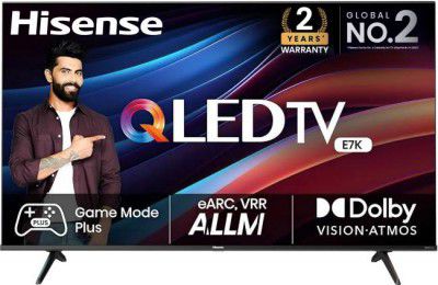 Hisense E7K (55") QLED Ultra HD (4K) Smart VIDAA TV With Dolby Vision and Atmos (55E7K)