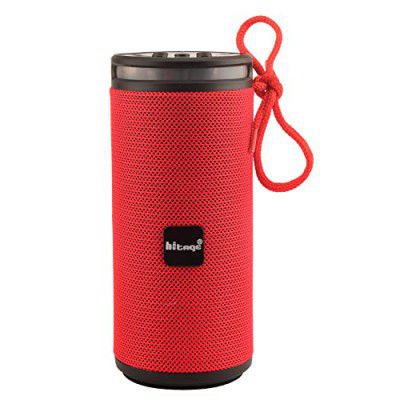 Hitage BT-5.0|(RED) Bingo Series Music Playing Power Sound and BASS Tube TF Card Slot 10W Bluetooth Speaker (RED, 5.0 Channel)