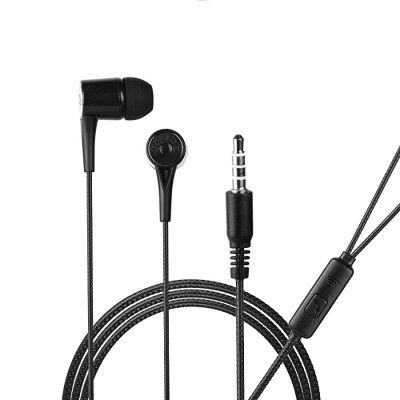 Hitage Earphone Perfume M416 Champ Wired Headset  Earphone with Mic for All Smartphones & iOS Devices  (Black, in The Ear)