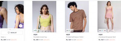 H&M Clothing Upto 60% Off | Starts @399