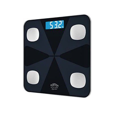 Hoffen India Ho19 Electronic Digital Personal Body Bathroom Weighing Scale, 1.1 Kilograms, White