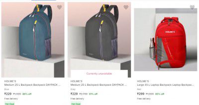 Holme S Backpacks Upto 92% Off