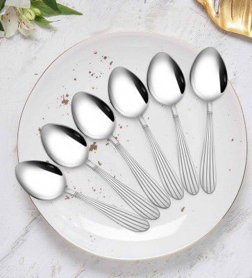 @home Arias Sysco Silver Stainless Steel (Set of 6) Spoon