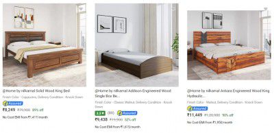 Home By Nilkamal Beds Up to 90% off