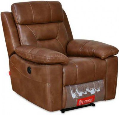 @Home by nilkamal Delp Half-leather Powered Recliner