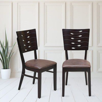 @home By Nilkamal Fern Solid Wood Dining Chair Set  