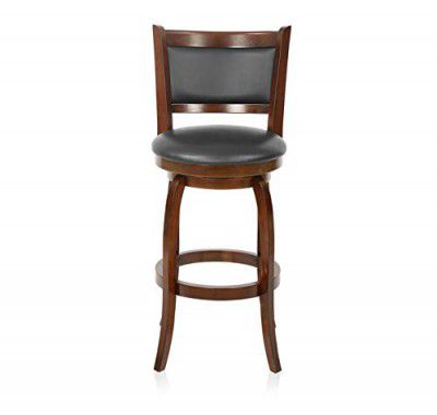 @home By Nilkamal Grant Bar Stool with Swivel (Dark Expreso)