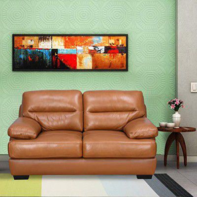 @home By Nilkamal Henders 2 Seater Sofa (Tan)