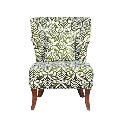 @home By Nilkamal Leafy Fabric Lounge Chair 