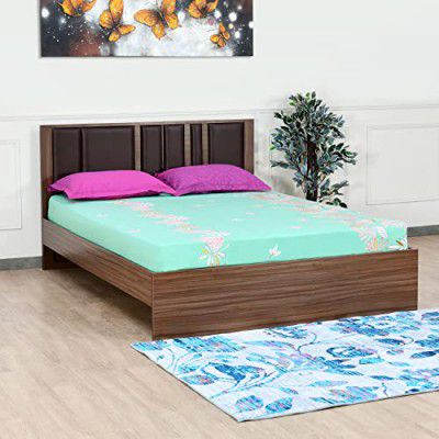 @home by Nilkamal Sterling Upholstered Headboard Bed Without Storage (King)