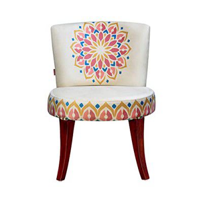 @home By Nilkamal Tradition Fabric Chair (Beige)