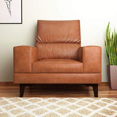 @home By Nilkamal Willis Single Seater Sofa (Tan Brown)