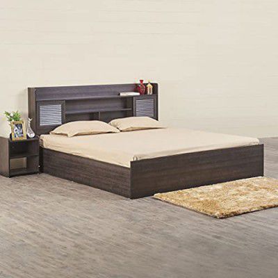 Home Centre Arvis Monaco Engineered Wood King Bed with Box Storage - Brown