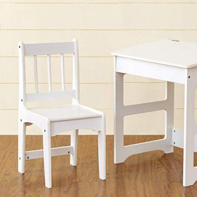 Home Centre Blake Kids Chair (Compressed Wood, White)