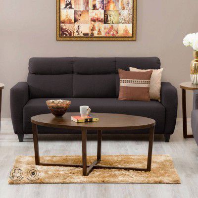 Home Centre Emily Fabric 3 Seater Sofa - Beige, 3-Person Sofa