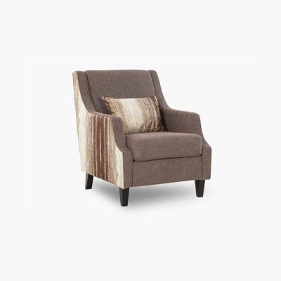 Home Centre Fenland Fabric One-Seater Sofa - 94 cm, Brown