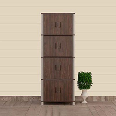 Home Centre Helios Lewis Scarlet Flexi 8 Door Cabinet- Walnut Dark