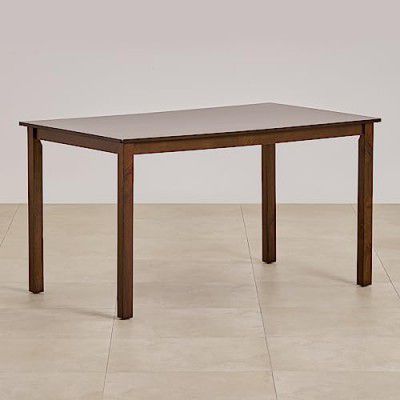 Home Centre Helios Lia Rubber Wood 6-Seater Dining Table - Walnut Brown