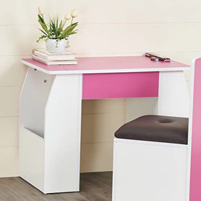 Home Centre Helios Oregon Kids Study Table - Pink and White