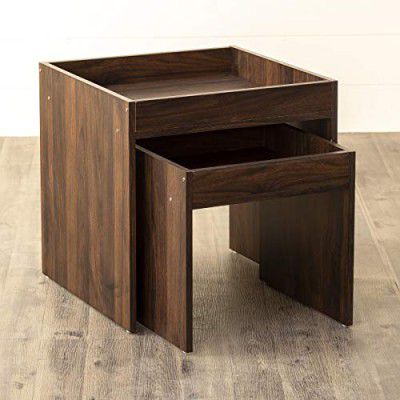 Home Centre Lewis Nest of 2 Tables - Brown